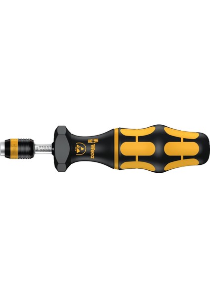 7445 Kraftform Esd, Ayarlanabilir Torklu Tornavida, Hızlı Değiştirme Mandrenli Rapidaptor, 1/4 Inç, 2,5 - 11,5 Inç. Lbs. Wera 05074733001