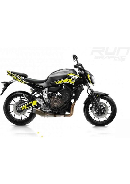 Yamaha mt 07 Yeşil Sticker Set