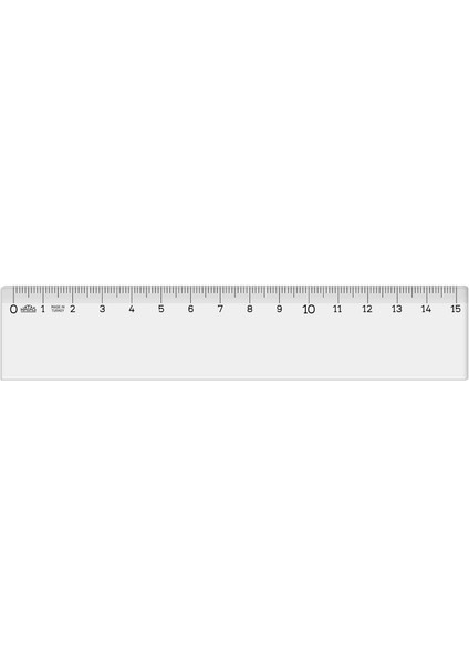 Şeffaf Cetvel 15CM