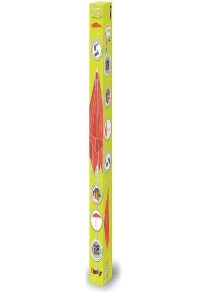 810911, Oyun Evleri Şemsiye Eklentisi Aparatı, Kaliteli Kumaş, Güneş Koruması, Outdoor, Playhouse Accessory - Parasol