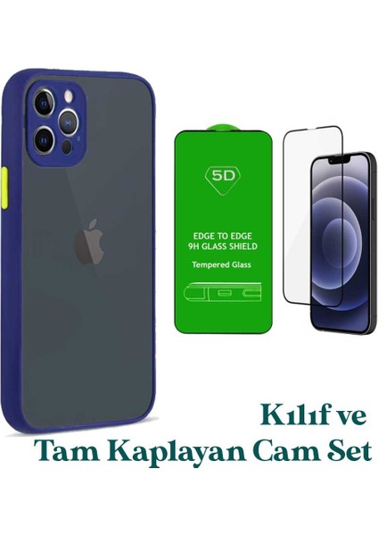 Apple iPhone 11 Pro Uyumlu Montreal Kılıf ve Tam Kaplayan Cam Set