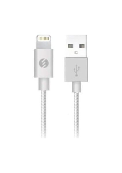 Swapp SW-C602 2A 1m Gri Lightning Data + Sarj Kablosu