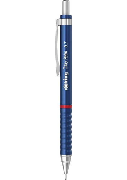 Tıkky Retro Versatıl Mekanizmalı Kalem Metalik Mavi 0.7 mm