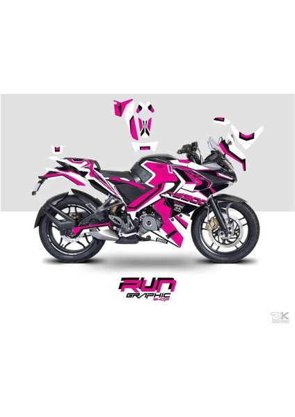 Bajaj Pulsar Rs 200 Pembe Sticker Set Kit
