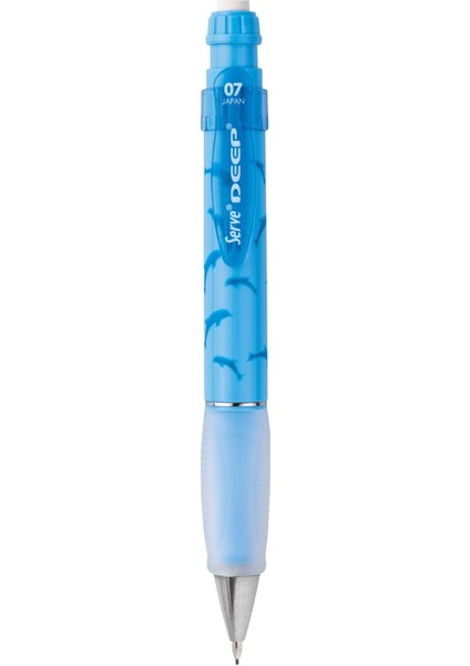 Deep Mekanik Kurşun Kalem 0.7 mm Gök Mavi Yunus Deseni