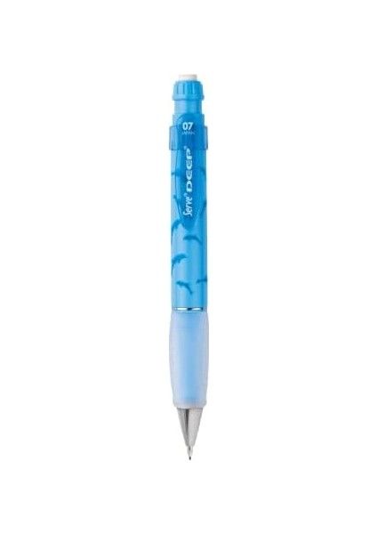 Deep Mekanik Kurşun Kalem 0.7 mm Gök Mavi Yunus Deseni