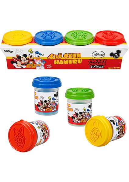 Fun Dough Mickey Mouse 4'lü Oyun Hamuru