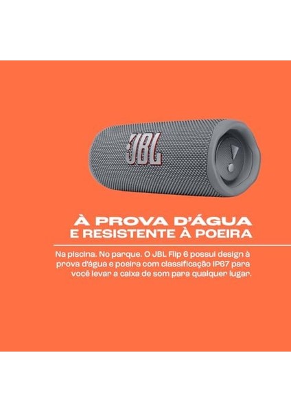 Flip6, Bluetooth Hoparlör, Ipx7, Gri modelleri