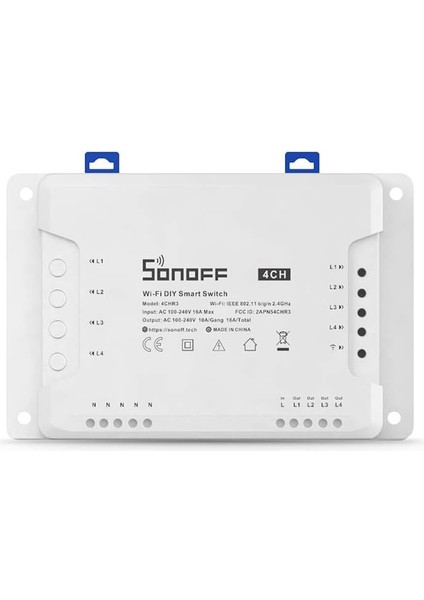 4ch-R3 Akıllı Ev Röle Kartı (Yeni Versiyon)