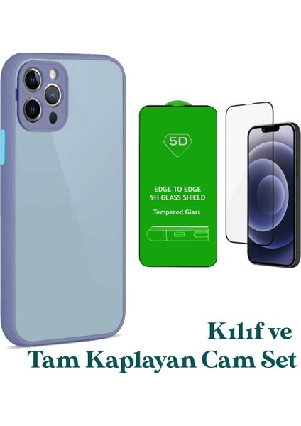 Apple iPhone 11 Pro Uyumlu Montreal Kılıf ve Tam Kaplayan Cam Set