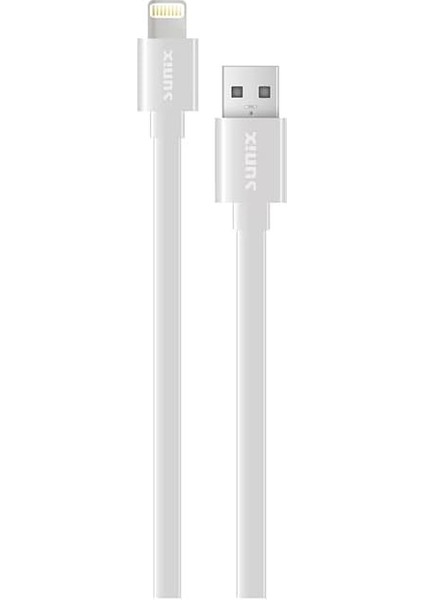 SC03 Soft Ios Lightning 3A Çıkışlı Data ve Hızlı Şarj Kablo Beyaz