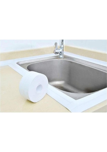 Concept Sızdırmazlık Lavabo Bandı Banyo Mutfak Lavabo Küvet Duş Teknesi Pencere Su Geçirmez Kenar Bandı 3.2 Metre