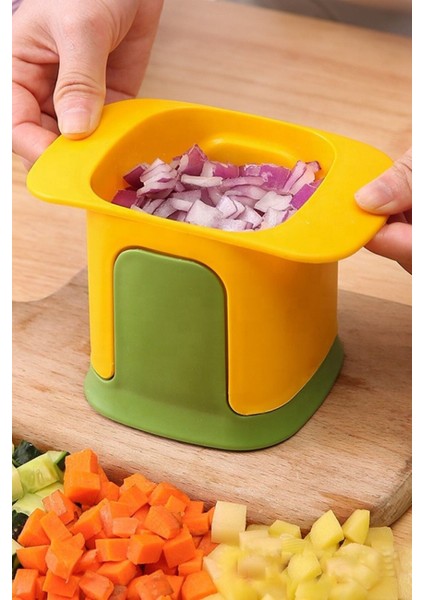 Pratik Meyve Sebze Doğrayıcı, Güvenli ve Hızlı Kesim, 1 Yıl Garanti, Yardımcı Ekipman