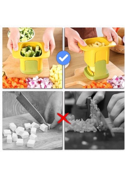 Pratik Meyve Sebze Doğrayıcı, Güvenli ve Hızlı Kesim, 1 Yıl Garanti, Yardımcı Ekipman modelleri
