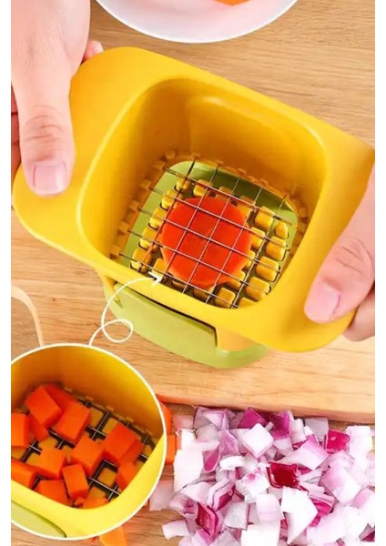 Pratik Meyve Sebze Doğrayıcı, Güvenli ve Hızlı Kesim, 1 Yıl Garanti, Yardımcı Ekipman