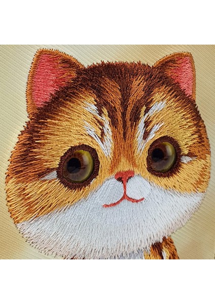 iPhone 15 Pro Uyumlu 3D Göz Golden Kedi Detaylı Gerçek Nakış İşlemeli Kabartmalı Big Eyes Kılıf fiyatları