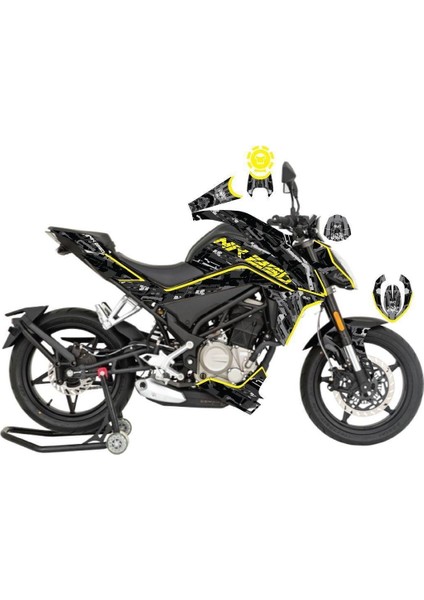 Cfmoto NK250 2018-2022 Model Kamuflaj Full Sticker Set fiyatları