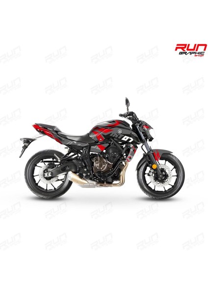 mt 07 Gri Kırmızı 2018-2019 Full Sticker Kit Set