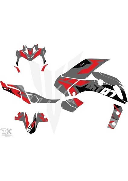 mt 07 Gri Kırmızı 2018-2019 Full Sticker Kit Set fiyatları