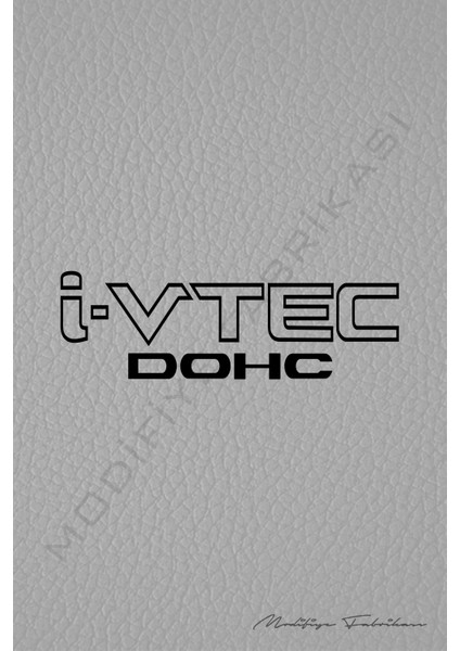 Honda Civic Sticker - I Vtec Sticker Honda - 28 x 8 cm - Siyah - fiyatları