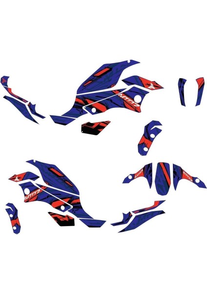 mt 07 2014-2017 Sticker Kit Set Mavi fiyatları