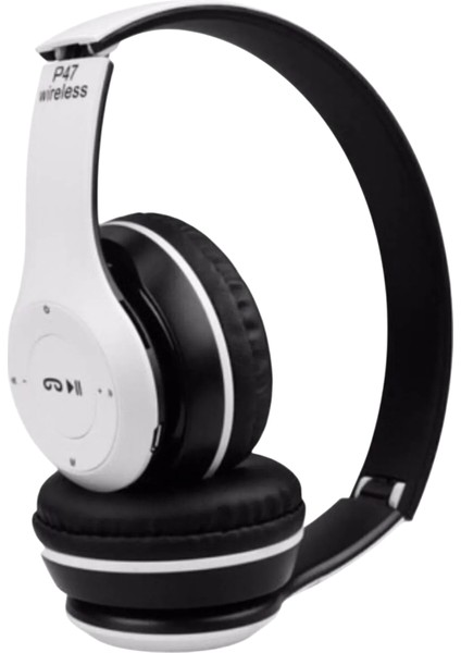 P47 Bluetooth 5. 0 Katlanabilir Kulaklık – Fm Radyo, Microsd, Kablolu/ kablosuz Moda | Yüksek Bass – Android Uyumlu – Uygun Fiyatlı