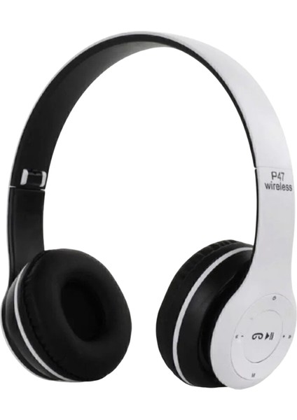 P47 Bluetooth 5. 0 Katlanabilir Kulaklık – Fm Radyo, Microsd, Kablolu/ kablosuz Moda | Yüksek Bass – Android Uyumlu – Uygun Fiyatlı