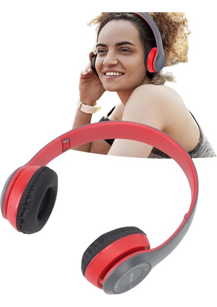 P47 Bluetooth 5. 0 Katlanabilir Kulaklık – Fm Radyo, Microsd, Kablolu/ kablosuz Moda | Yüksek Bass – Android Uyumlu – Uygun Fiyatlı