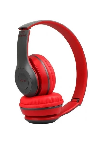 P47 Bluetooth 5. 0 Katlanabilir Kulaklık – Fm Radyo, Microsd, Kablolu/ kablosuz Moda | Yüksek Bass – Android Uyumlu – Uygun Fiyatlı