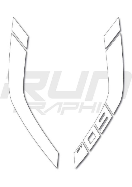 mt 09 2014-2017 Mor-Pembe Uyumlu Depo Sticker