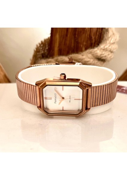 Dikdörtgen Kasa Hasır Kordon Kadın Kol Saati+Çelik Kolye Hediye Seti modelleri