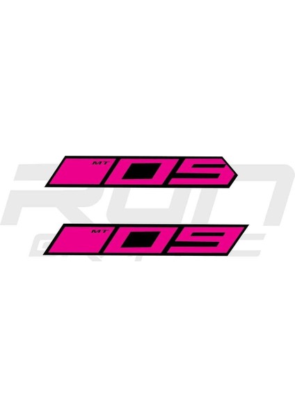 mt 09 2014-2017 Pembe Ram Air Sticker