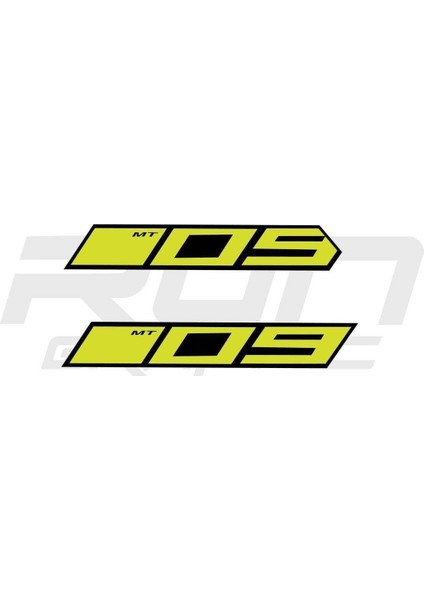 mt 09 2014-2017 Yeşil Ram Air Sticker