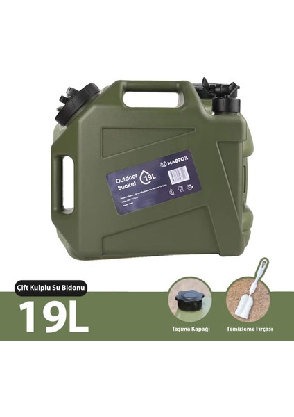 Galon Air Pe Musluklu Su Bidonu 19 Litre
