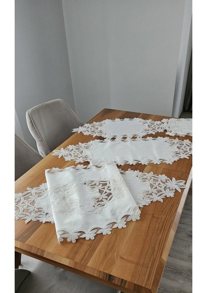 Keten Üzerine Ağar Güpürlü Lüx Salon Takımları fiyatları