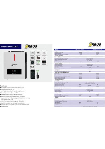 48 V Volt 6200 W Watt 6.2 Kw Mppt Tam Akıllı Inverter 220 Volt Çevirici Invertör Orbus 48 V Volt 6200 W Watt 6.2 Kw Mppt Tam Akıllı Inverter 220 Volt Çevirici Invertör fiyatları