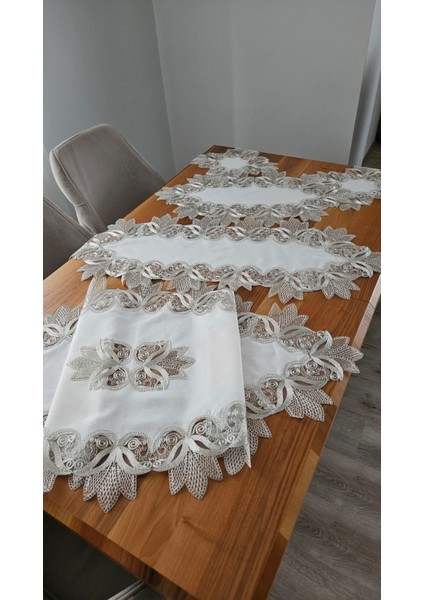 Keten Üzerine Ağar Güpürlü Lüx Salon Takımları fiyatları