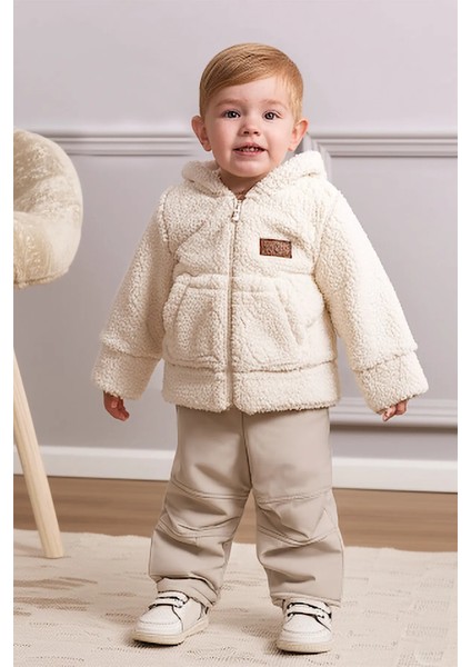 Welsoft Penye Astarlı Kapüşonlu Erkek Bebek Mont modelleri