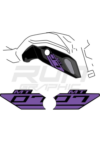 mt 07 2018-2019 Mor Ram Air Sticker