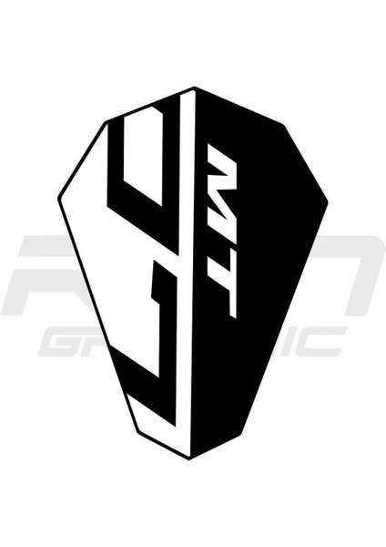 mt 07 2018-2019 Uyumlu Beyaz Metal Cam Sticker