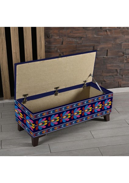 Flower Desenli Sandıklı Puf +2 Kırlent Hediye fiyatları