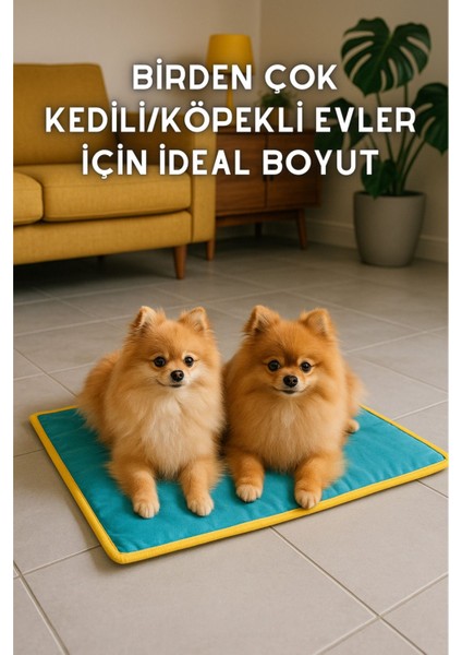 Serin (80X60CM) - 4 Mevsim Kedi/ Köpek Matı, Sıcak Veya Soğuk Kullanılabilen Minder Yatak indirimleri