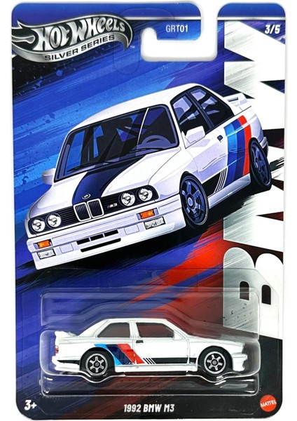 1992 Bmw M3 Silver Series Uzun Kart Diecast Araba
