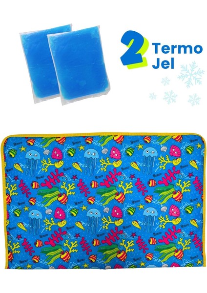 Orta-Büyük Irk Köpek Serinletici Minder 70X50 | 2 Termo Jel ile Soğutucu Köpek Mat Yatak