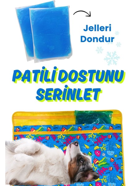 Orta-Büyük Irk Köpek Serinletici Minder 70X50 | 2 Termo Jel ile Soğutucu Köpek Mat Yatak fiyatları
