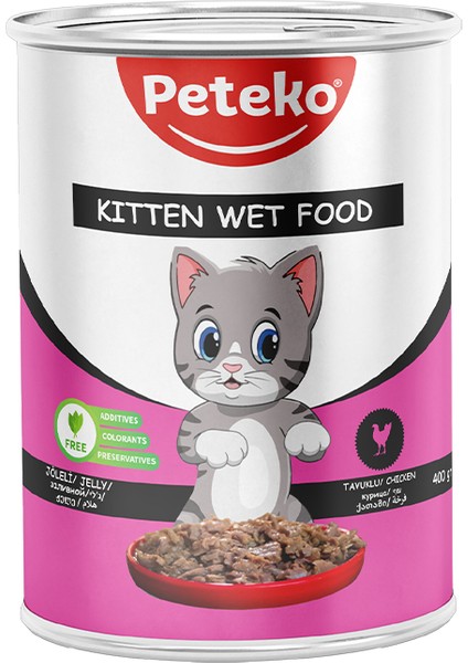 Chunk In Jelly Tavuklu Yavru Kedi Maması Konserve 400G