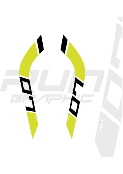 mt 07 Depo Sticker Yeşil 2014-2017 Model 2