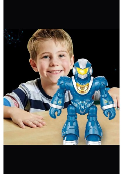 Uzaktan Kumandalı Full Fonksiyon Işıklı ve Sesli Dansçı Interaktif Pilli Robot 25 cm +3 Yaş