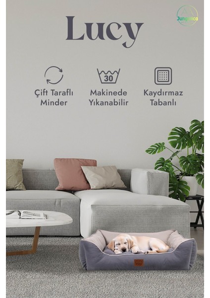 Lucy Gri & Açık Gri Yüksek Kaliteli Köpek Yatağı fiyatları