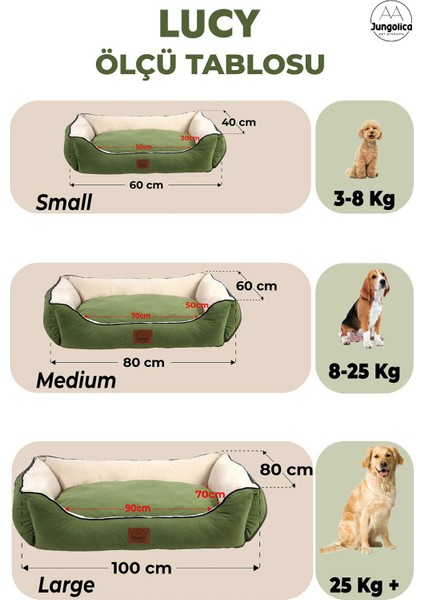 Lucy Gri & Açık Gri Yüksek Kaliteli Köpek Yatağı